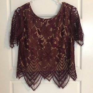 Express lace top